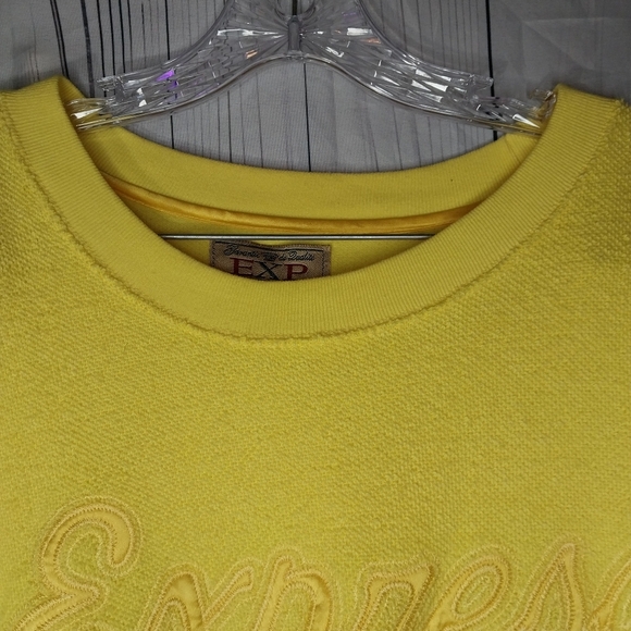 Express EXP Vintage Yellow Sweatshirt - Picture 7 of 14